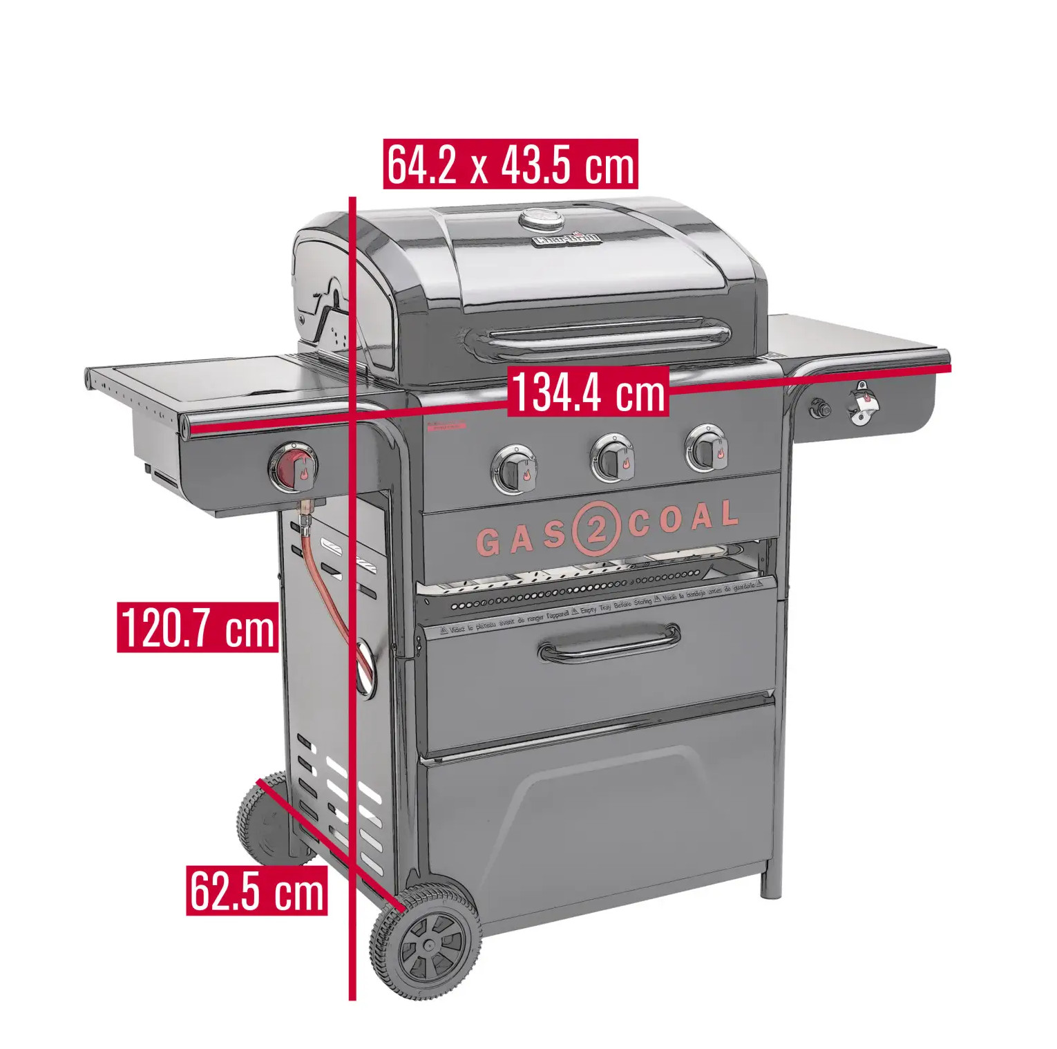 B-Ware Charbroil Hybridgrill GAS2COAL Special Edition 3