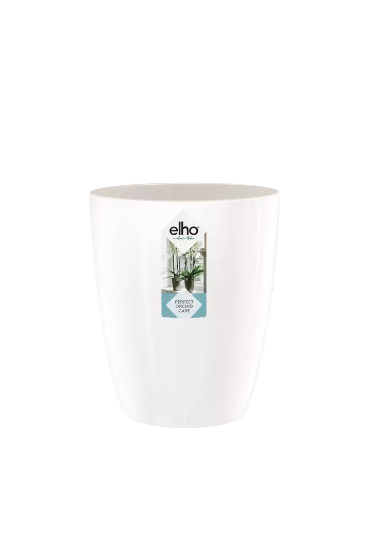 Übertopf elho Brussels Herbs Diamond Orchid High 12,5cm weiß