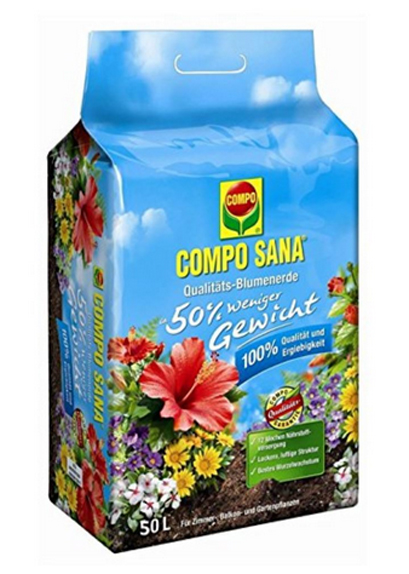 Compo SANA® Blumenerde ca. 50% weniger Gewicht 50L