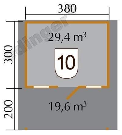 weka Weekendhaus 138 A Gr.1, 45 mm, V200, ET, 2 EF