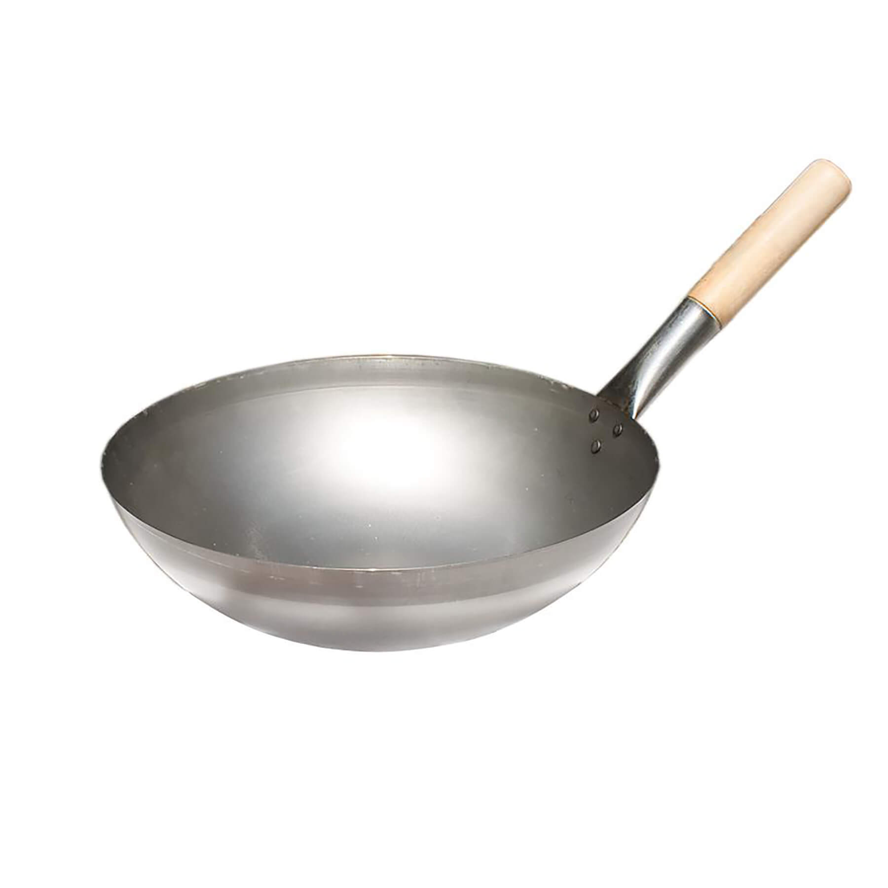 Paella World® Original chinesische Wokpfanne Ø30cm Edelstahl Wokring