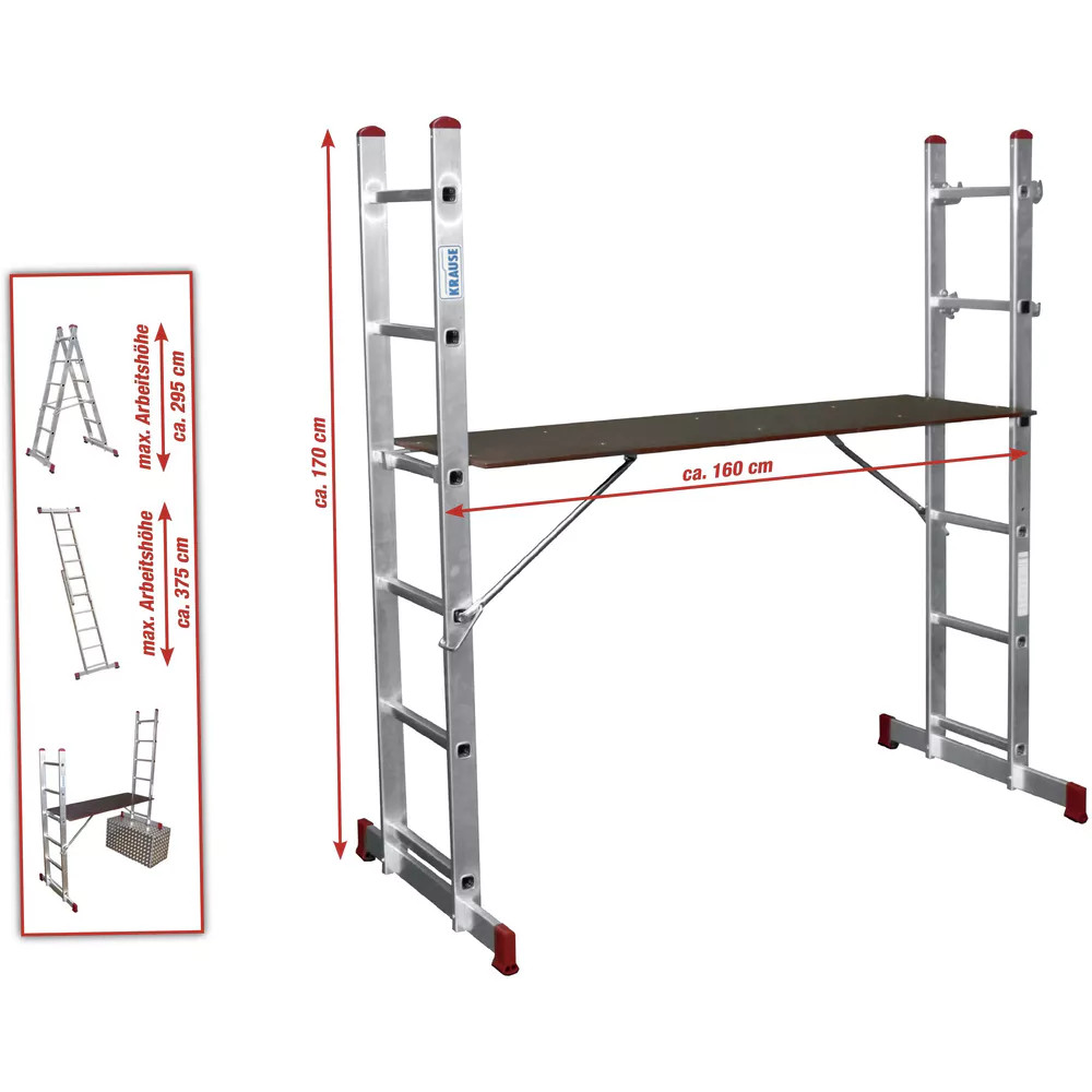 Krause Leiterngerüst Corda 2 x 6 Sprossen