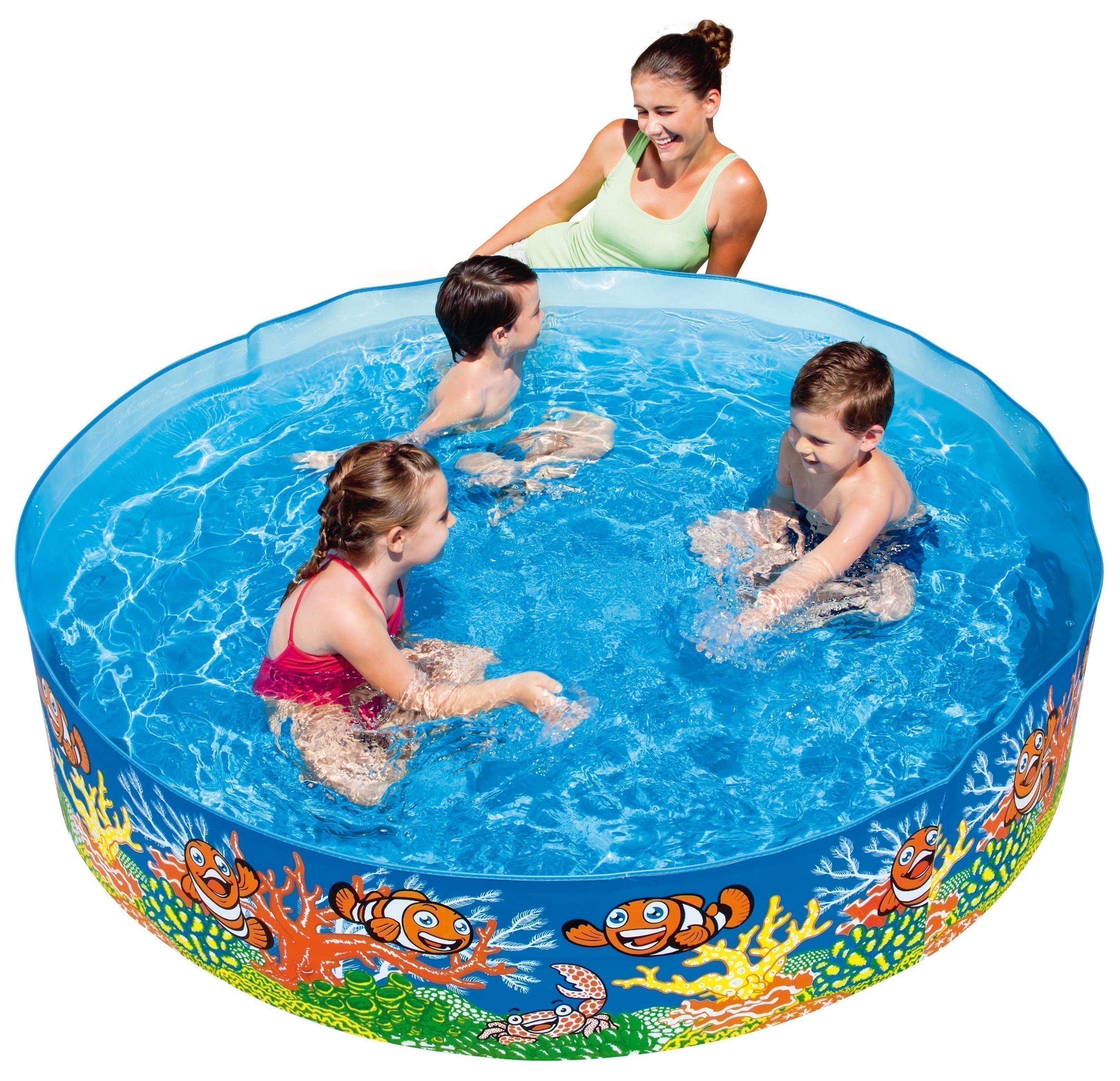Planschbecken Bestway Fill and Fun Fixbecken Clownfish 183x38cm