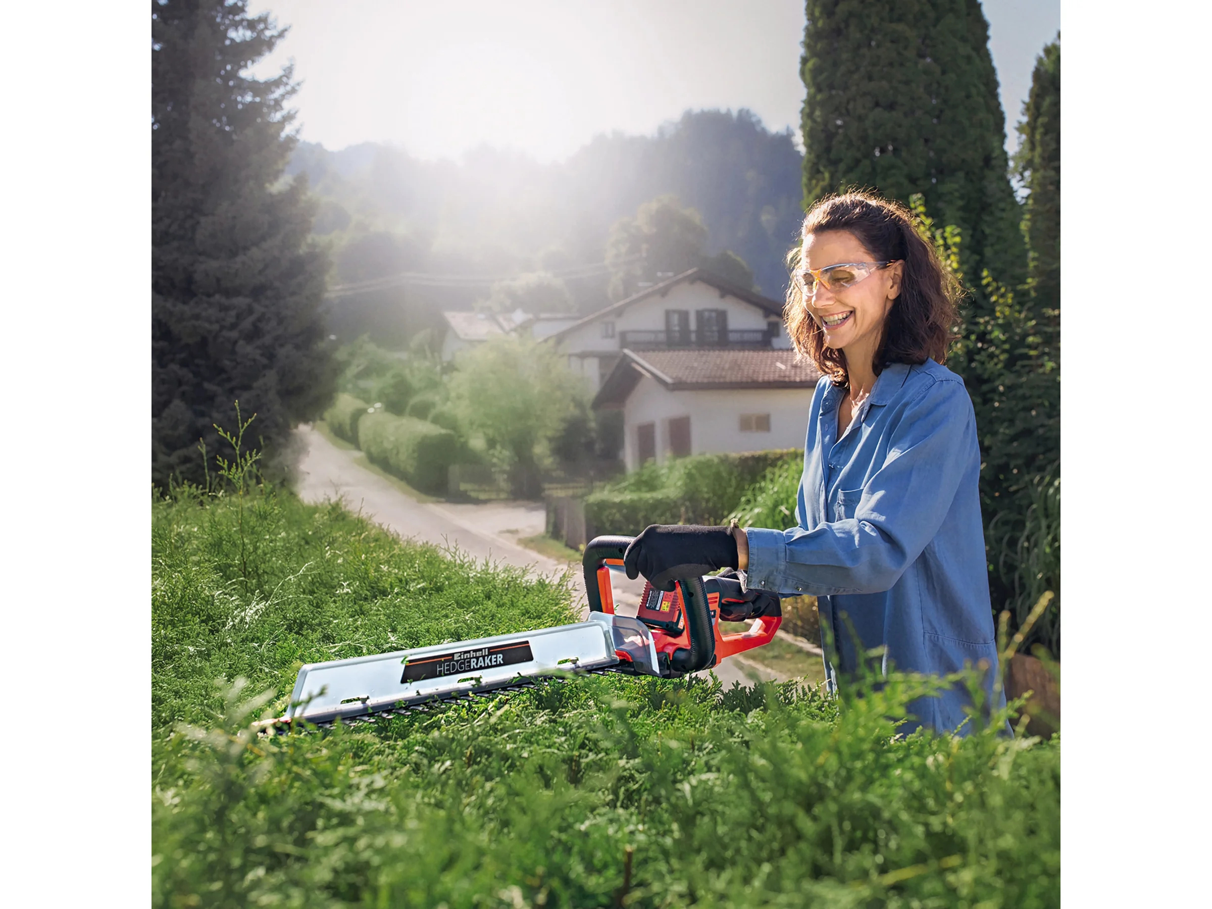 Einhell Power X-Change Akku-Heckenschere Arcurra 18/55