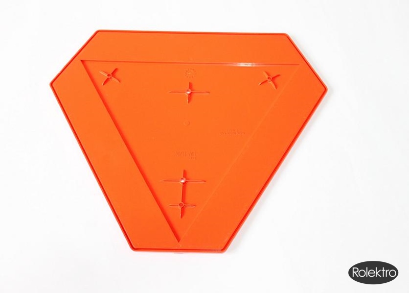 Rolektro Warntafel, Heckmakierungstafel, Dreieck, Rot, 1 Stück