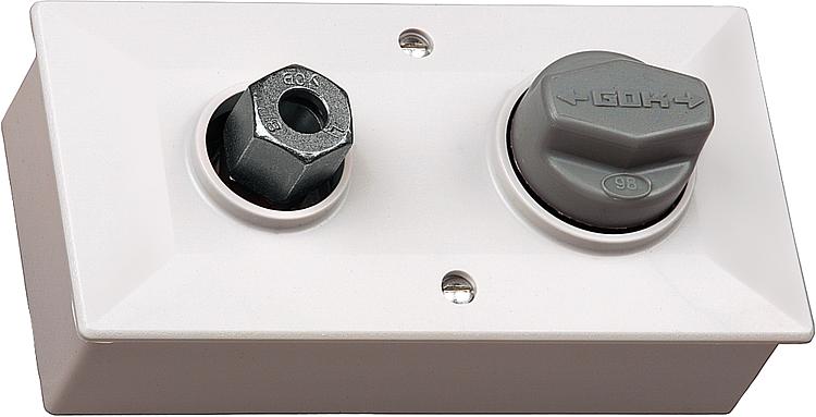 GOK MIC-Dose mit Druckregler für Ölofen – RVS 8 mm