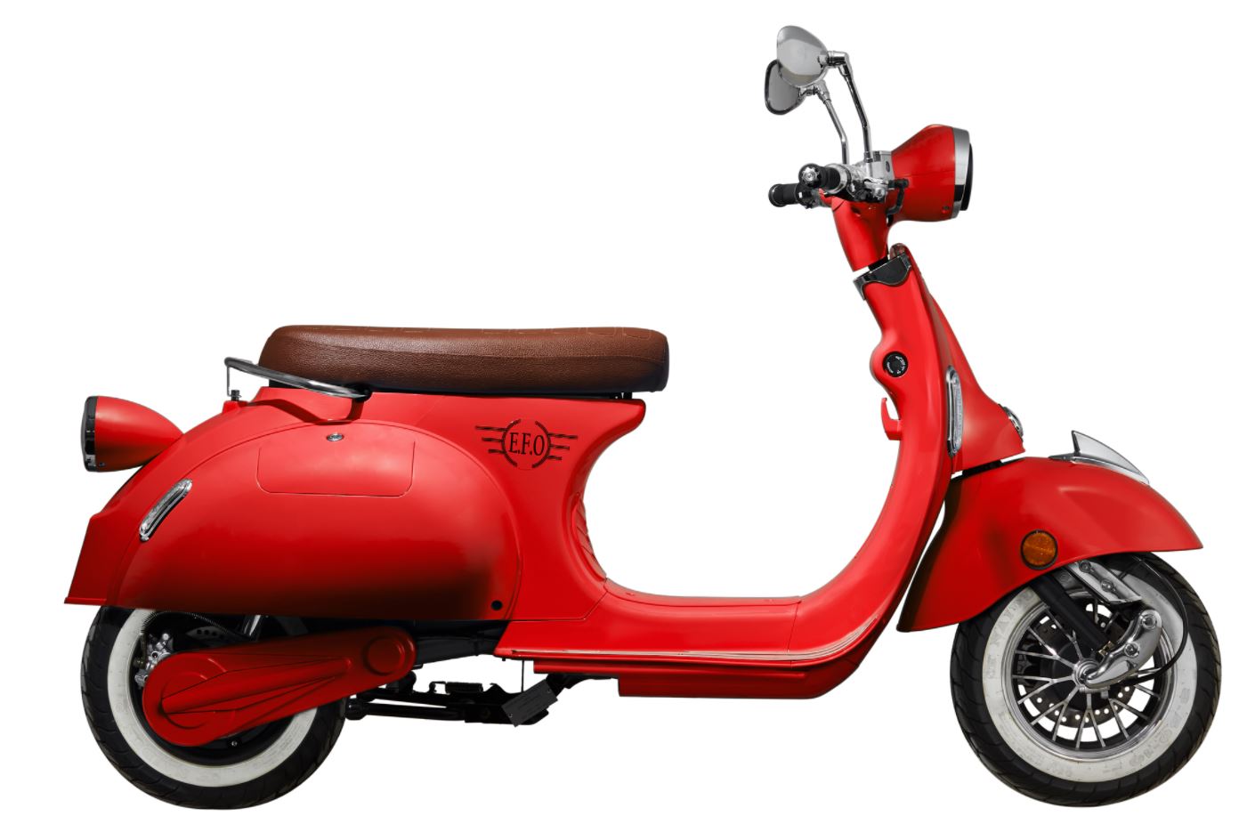 Retro Elektroroller 45KM h Campingroller Cityroller EFO2000 rot