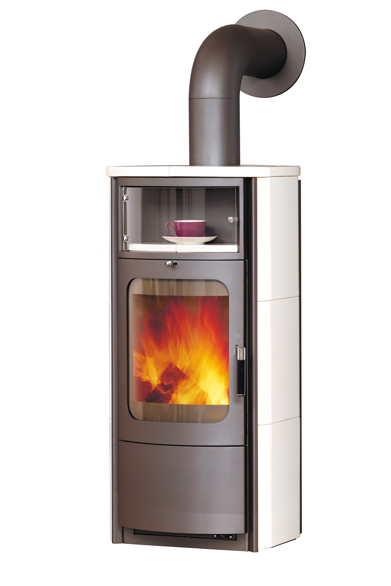 Kaminofen / Dauerbrandofen Hark Opera-B Keramik creme-weiß 7 kW