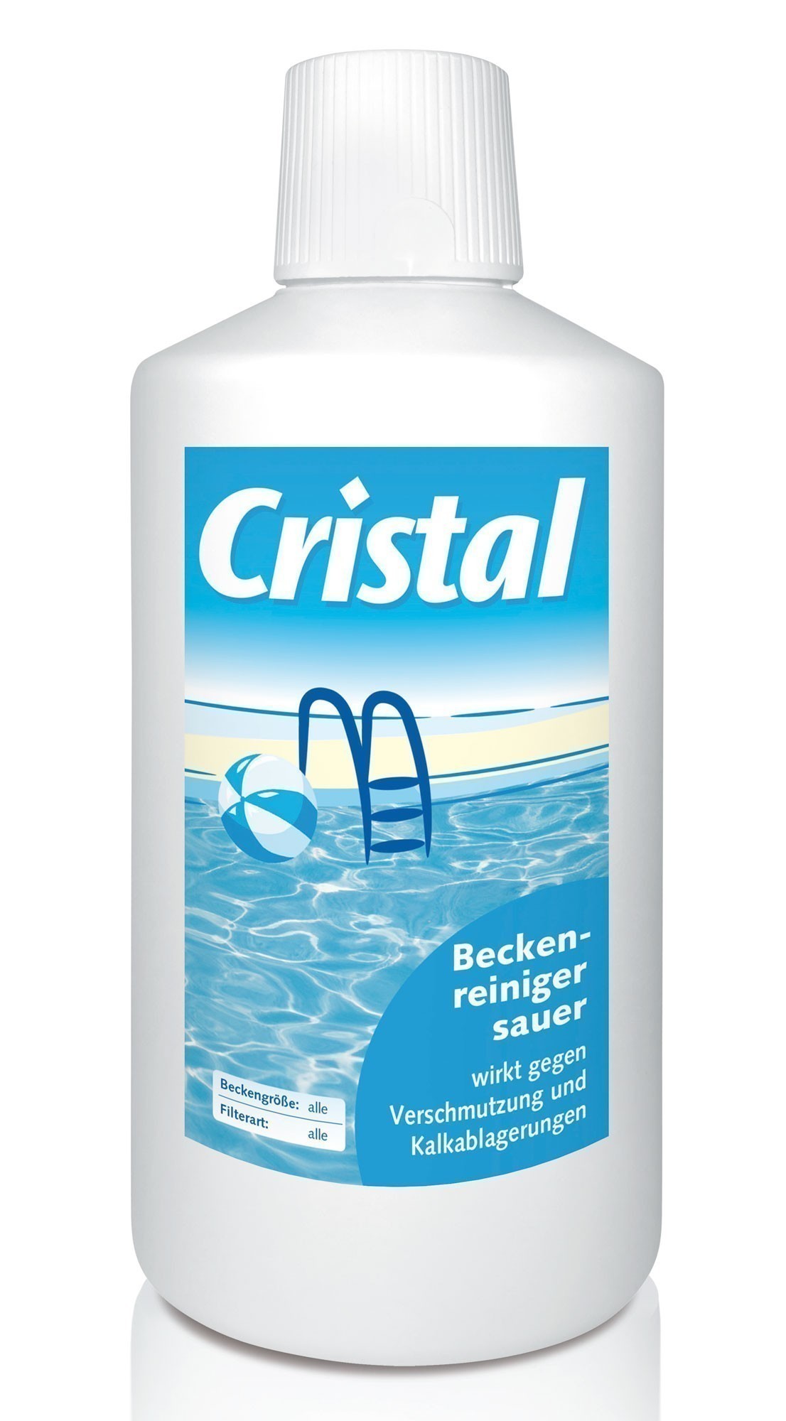 Cristal Poolpflege Beckenreiniger sauer 1 Liter