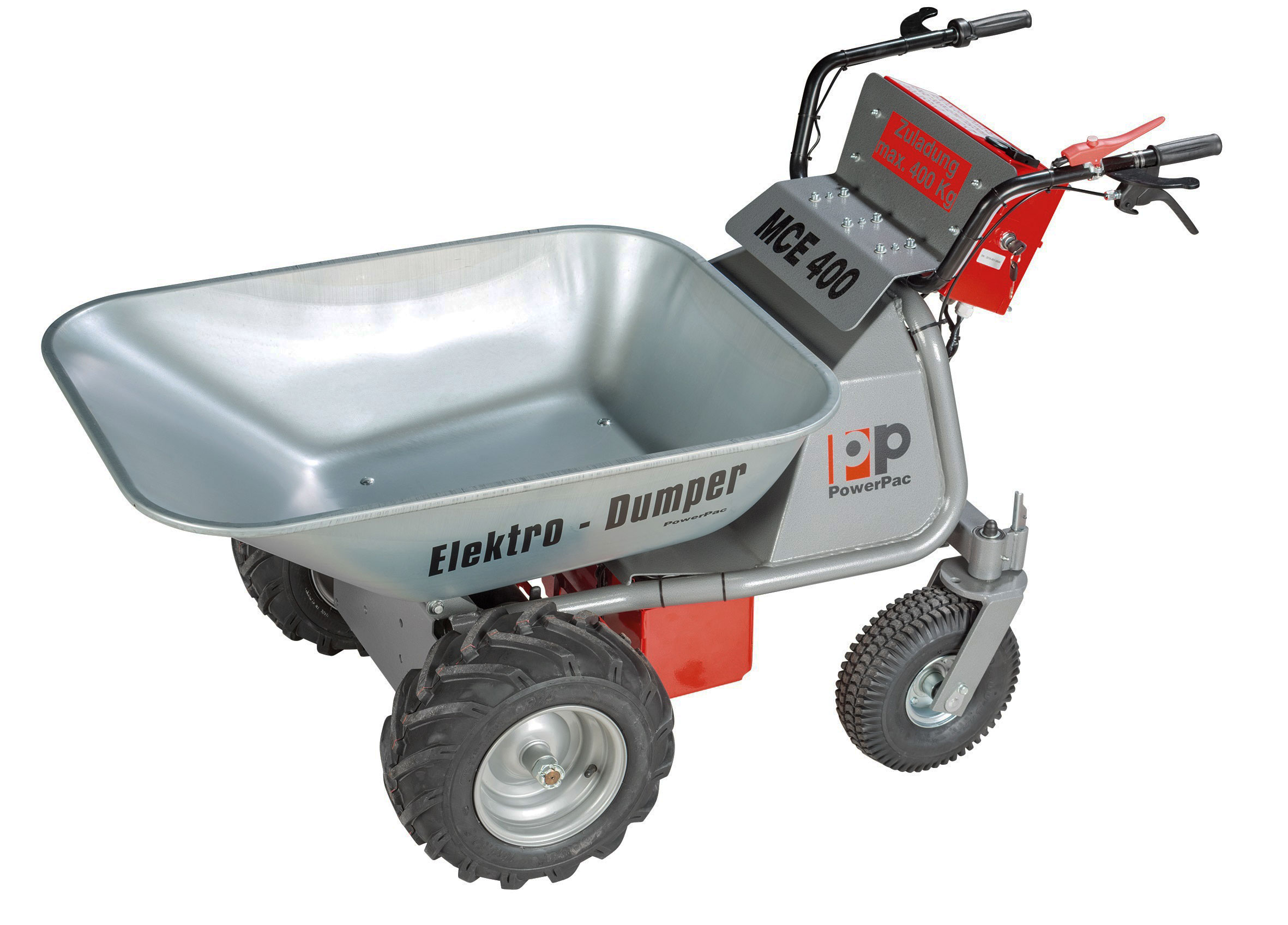 Powerpac Multi Caddy / Multi Dumper Elektro MCE400-lang Mulde 110L