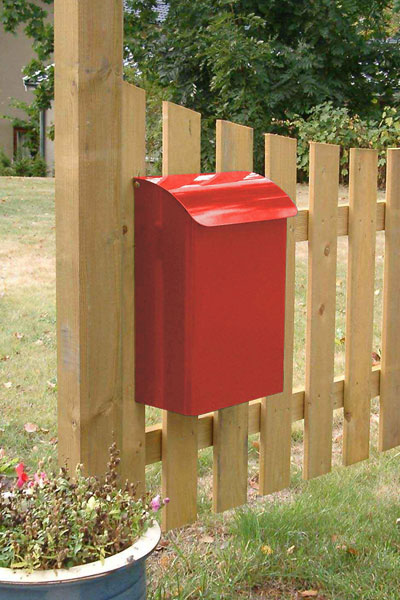 Briefkasten / Postkasten Safe Post Größe 14 rot