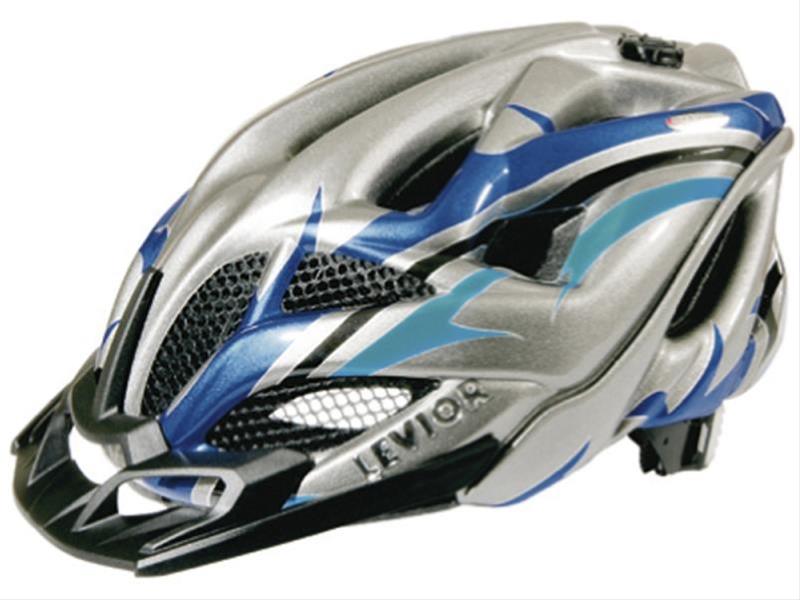 Fahrradhelm Levior Helm Opus Visor anthrazit-blau Gr.L 56-62cm