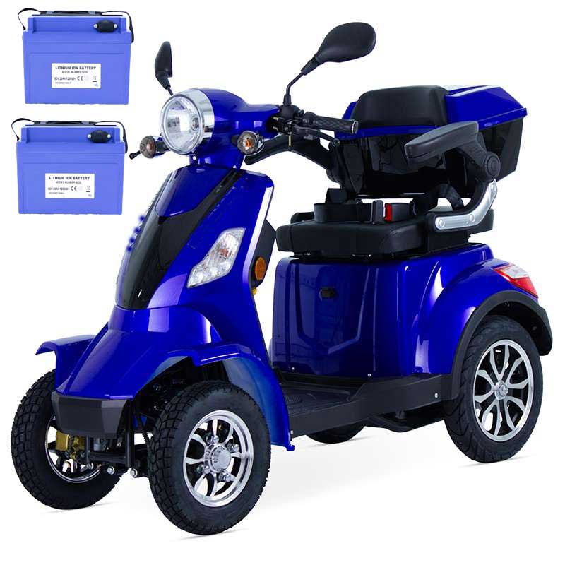 Seniorenmobil Vitale 90 Km 5.10Li 4Rad 25 Km/h rot 2x60V 20AH Lith