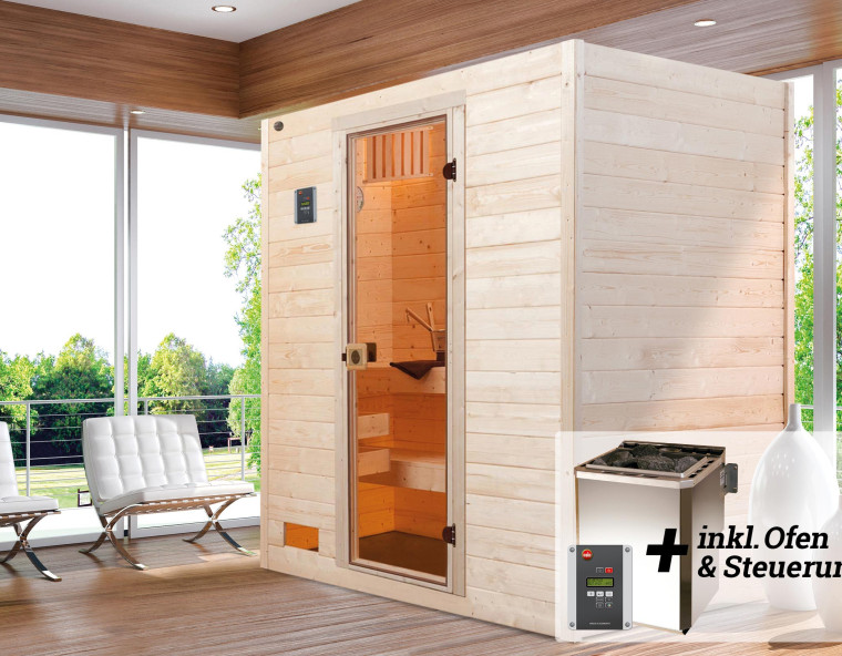 Weka Sauna VALIDA 4,5 kW OS Gr.2 Glastür