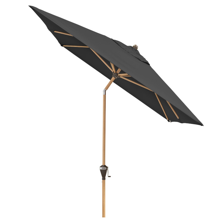 Doppler Sonnenschirm Alu Wood Ultra Auto-Tilt D840 anthrazit 300x200cm