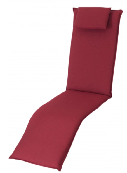 Doppler Auflage Relaxliege Elegant bordeaux 170x48x6cm D.2428