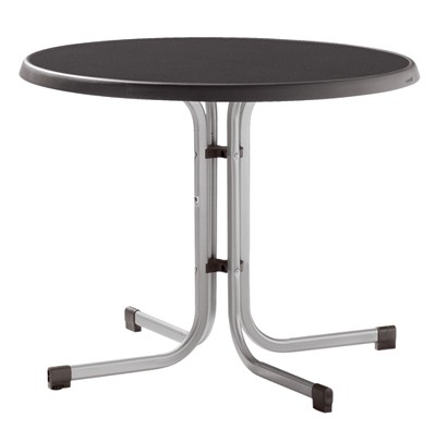 SIEGER Gartentisch / Klapptisch Ø86cm Stahl graph. / Mecalit anthrazit
