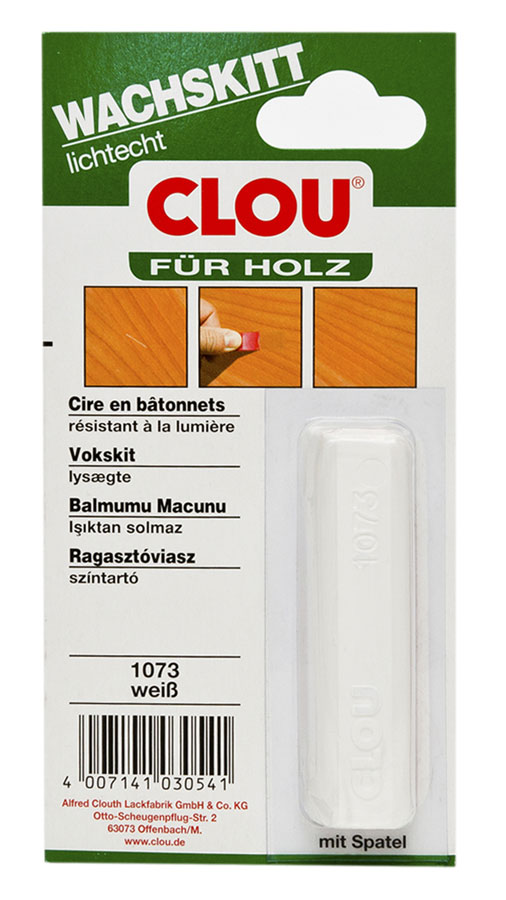 Holz Wachskitt CLOU weiß
