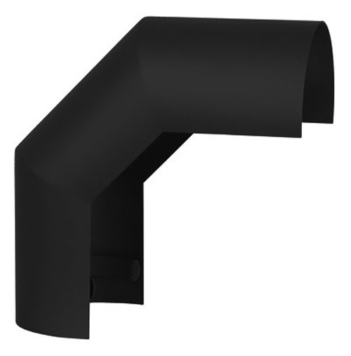 Hitzeschutz Rohrblende Winkel 90° Senotherm schwarz Ø 180 mm