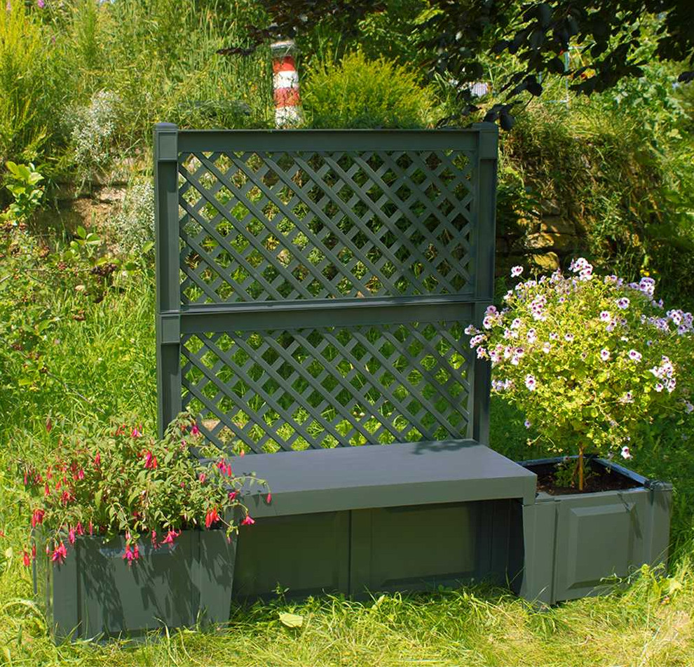 KHW Gartenbank Kopenhagen 174x49x139 cm anthrazit