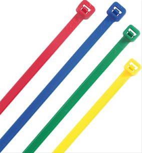 Kabelbinder farbig sort. 300x4,8mm.100 St.Heideman