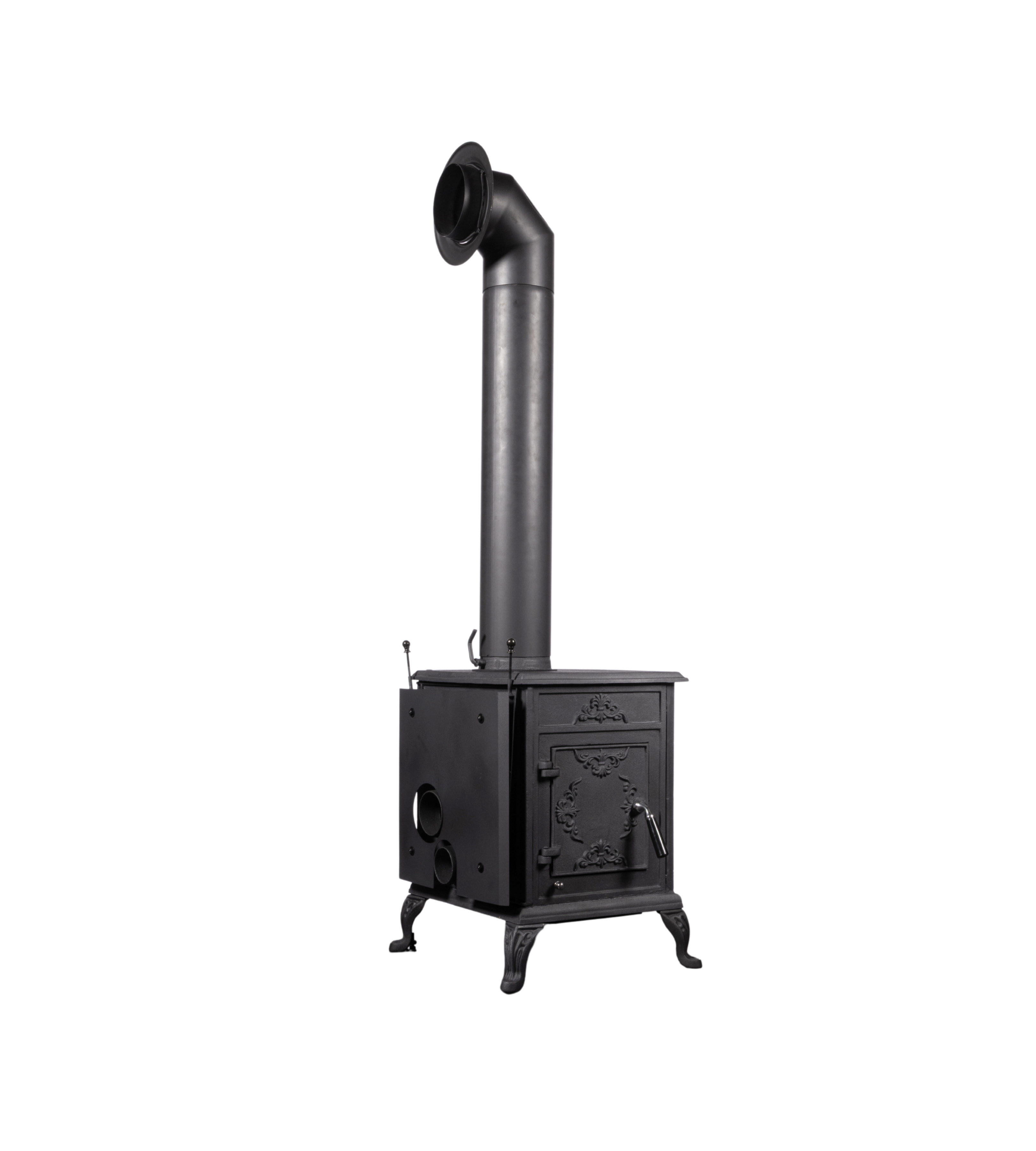 Globe Fire Eros I Kaminofen raumluftunabhängig schwarz 7,7 kW
