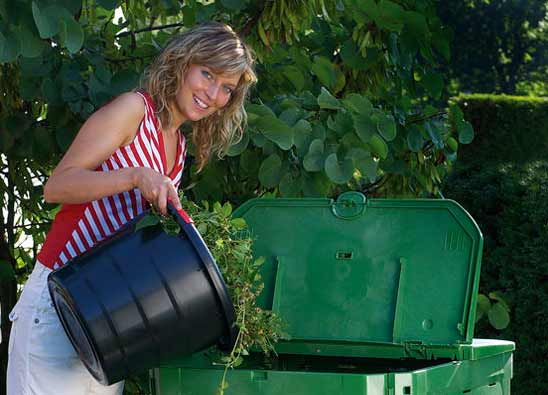 Komposter ECO King 600 Liter schwarz Garantia