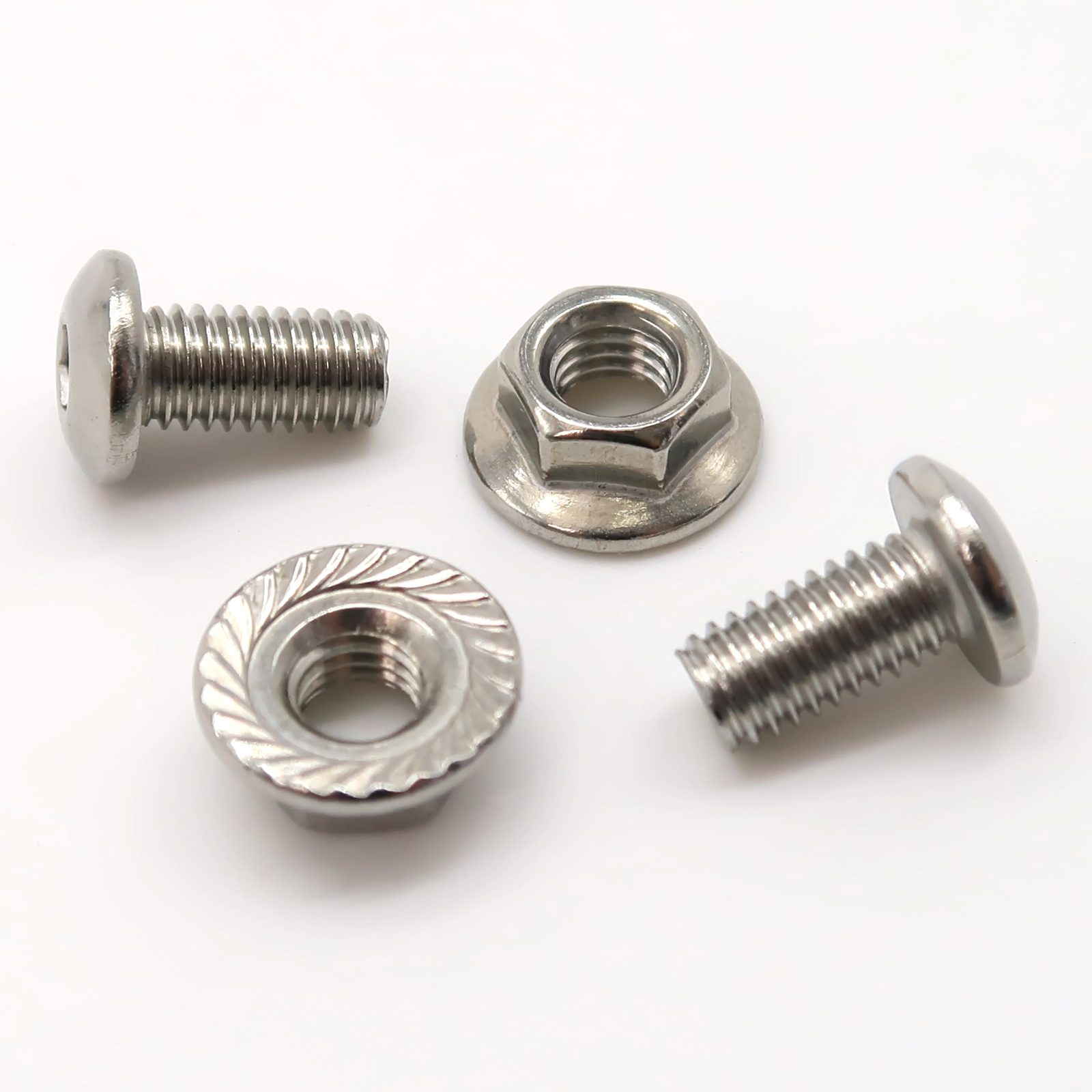 Rolektro Schrauben mit Muttern für Nummernschild, 2 Stück, Joy/Jack