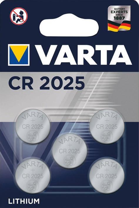 Batt.ELECTRO.CR2025 5er Blister VARTA
