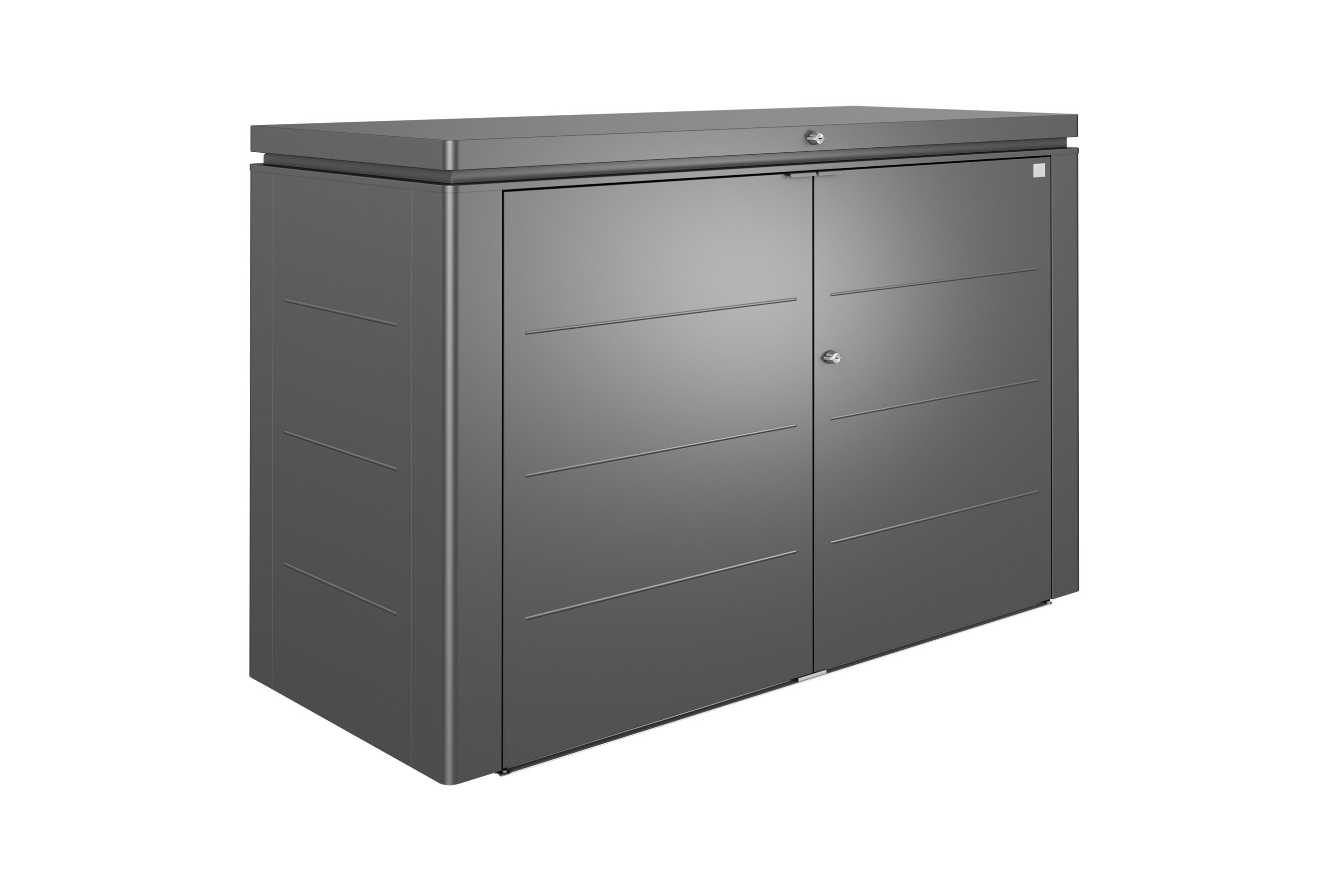 Biohort Geräteschrank HighBoard 200 dunkelgrau 200x84x127cm