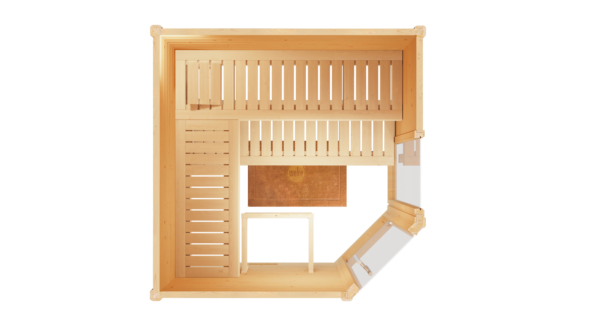 Weka Sauna CUBILIS ECK Gr.2  All-In