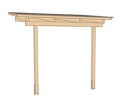 weka Terrassenüberdachung 671 Gr.1