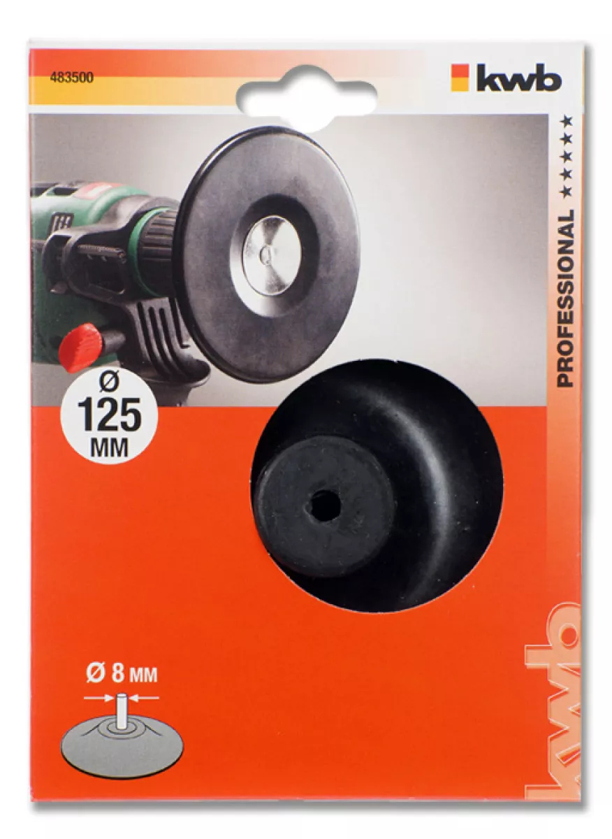 KWB Bohrmaschinen Stützteller, Gummi, Ø 125 mm