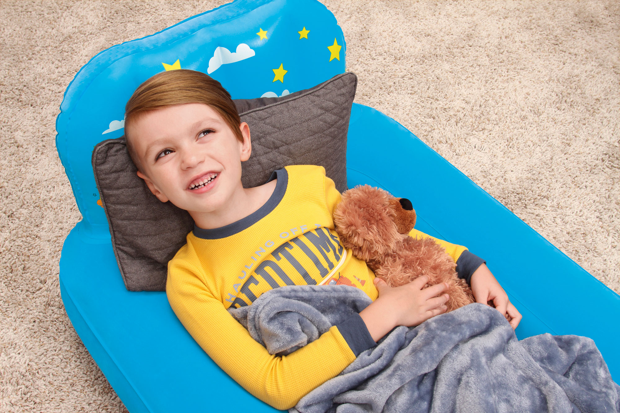 Luftbett Kinder Bestway Traumlicht LED 132x76x46cm farbig sortiert 1x
