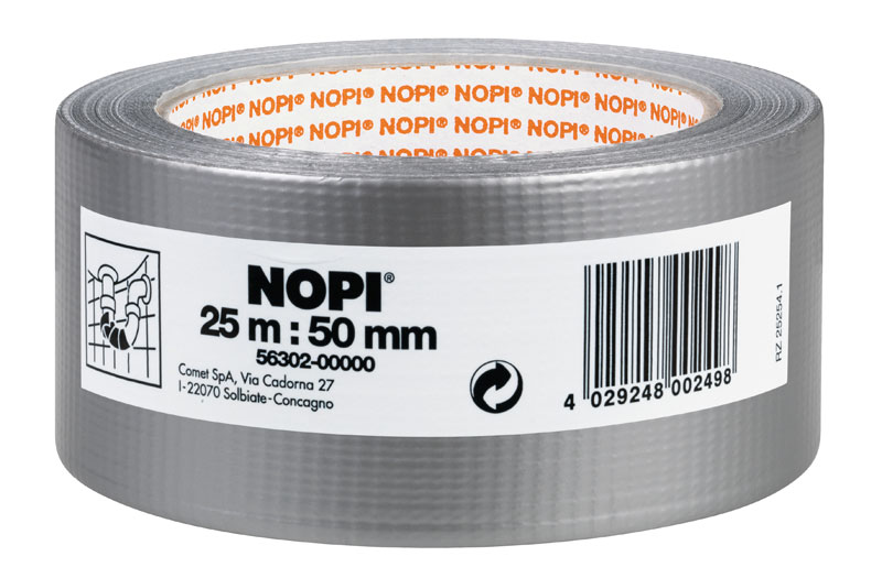 NOPI® Gewebeband / Reparaturband silber 50 mm x 25 m