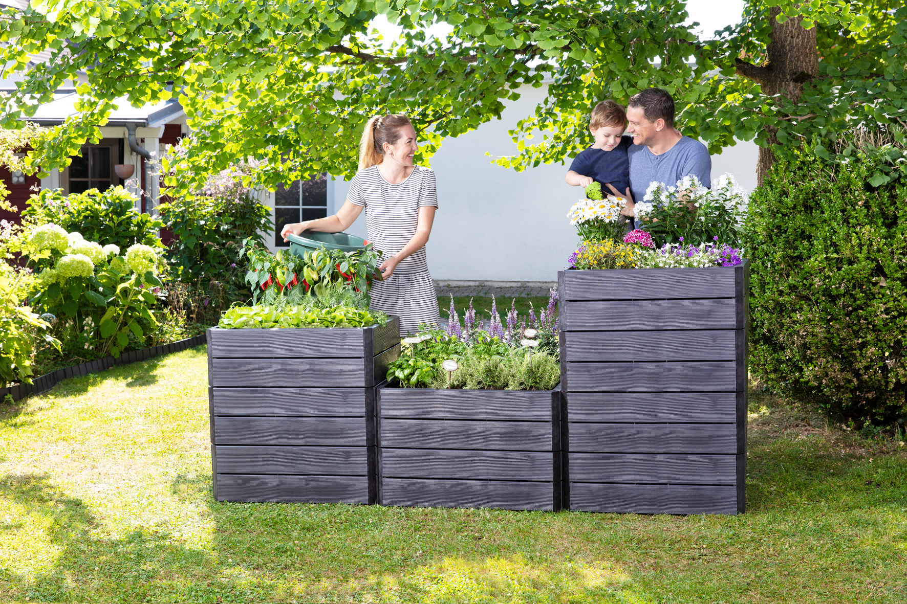 GARANTIA® Ergo Hochbeet System Quadro L aus 4 Paneelen