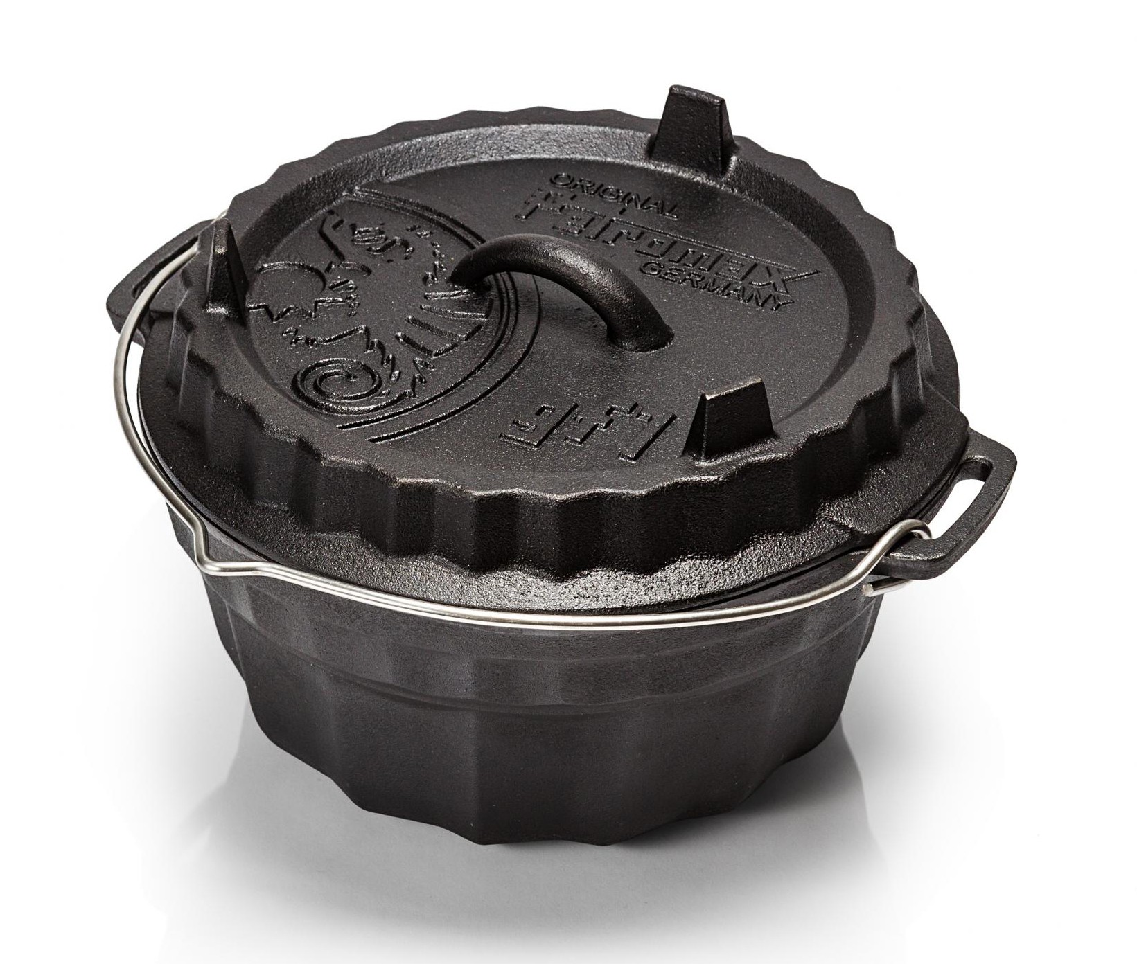 Gugelhupf Form Petromax gf1 mit Tortenbodendeckel 23,8x16,3x23,8cm