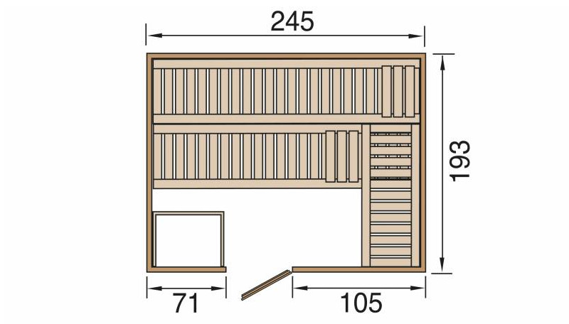 Weka Sauna KEMI 7,5 kW BioS GT Gr.5