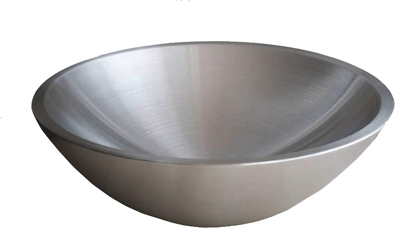 B-Ware  Edelstahlschale matt gebürstet Ø 36cm 1 Stück