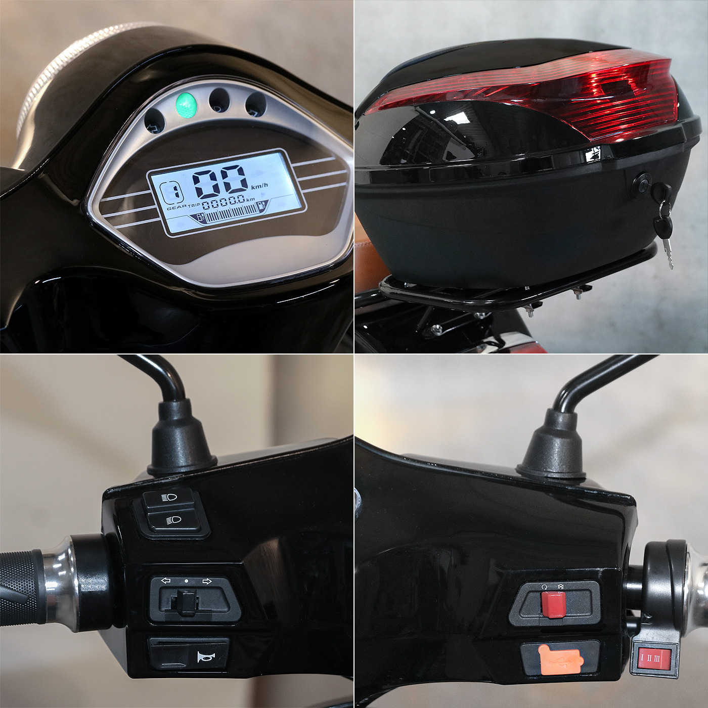 Elektroroller Motoroller Cityroller Retro Rolektro 45 V.2021schwarz