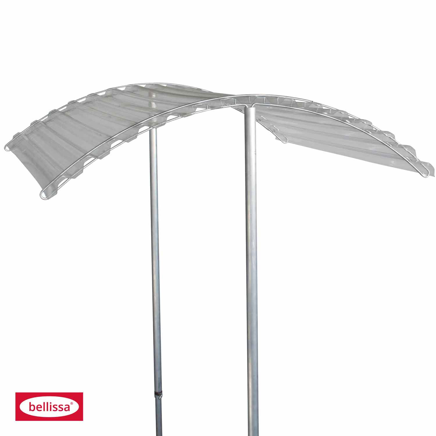 Tomatendach rapido Alu / Polycarbonat bellissa 119x115x130/225cm