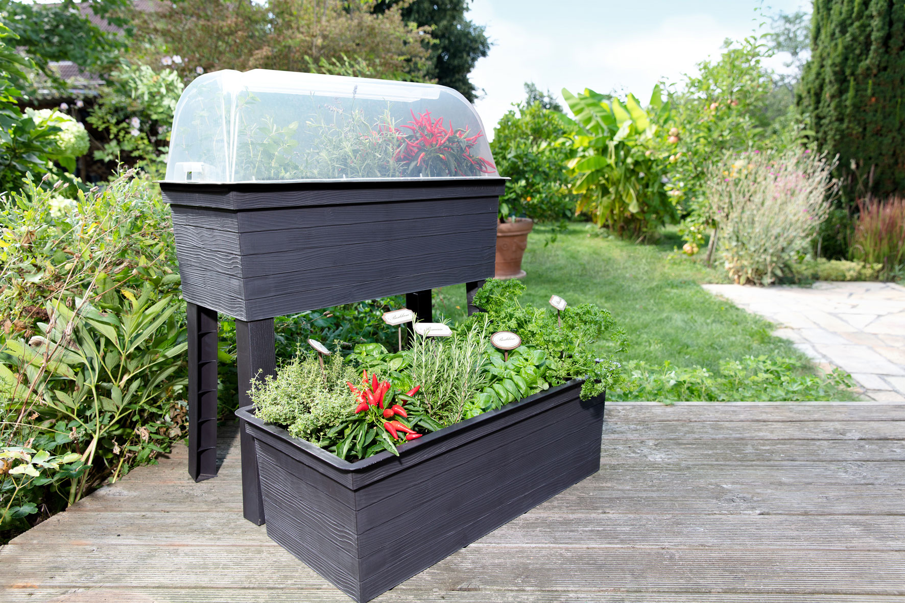 Hochbeet  Balkon-Hochbeet Urban 75x37x65cm