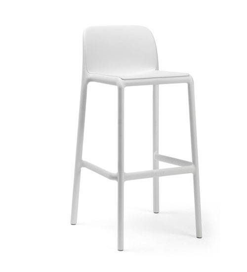 Nardi Barhocker / Barstuhl Faro Stapelstuhl Kunststoff weiß