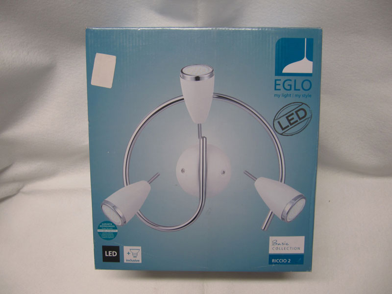 STRAHLER LED G-FORM/3 GU10 WEISS/CHROM 'RICCIO 2'