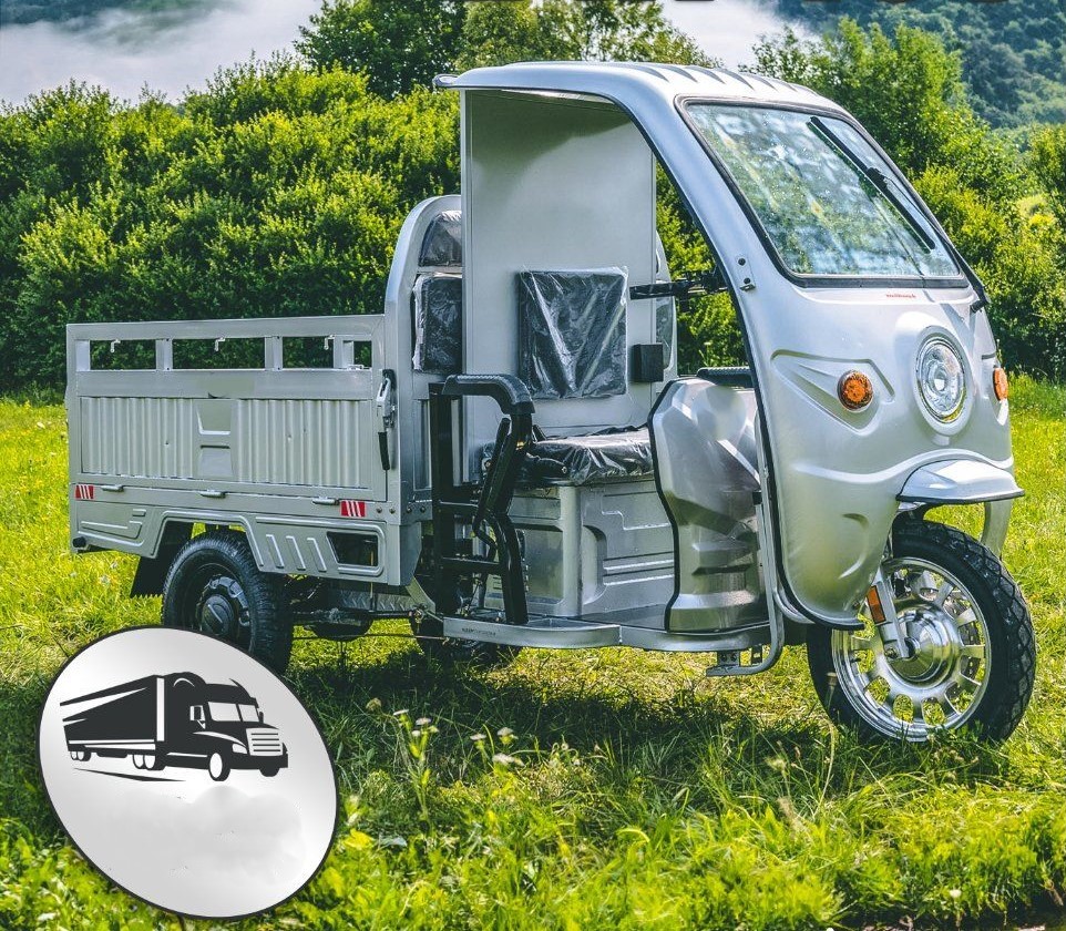 Jinpeng Cargo Muli 400 mit Kabine Elektrotransporter silber