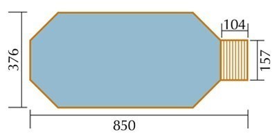 weka Massivholzpool 594 A, Sparset inkl. Sandfilte