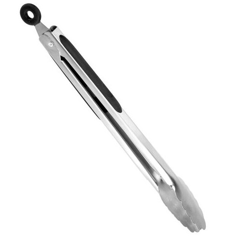 Edelstahl Grill und Küchenzange 34 cm