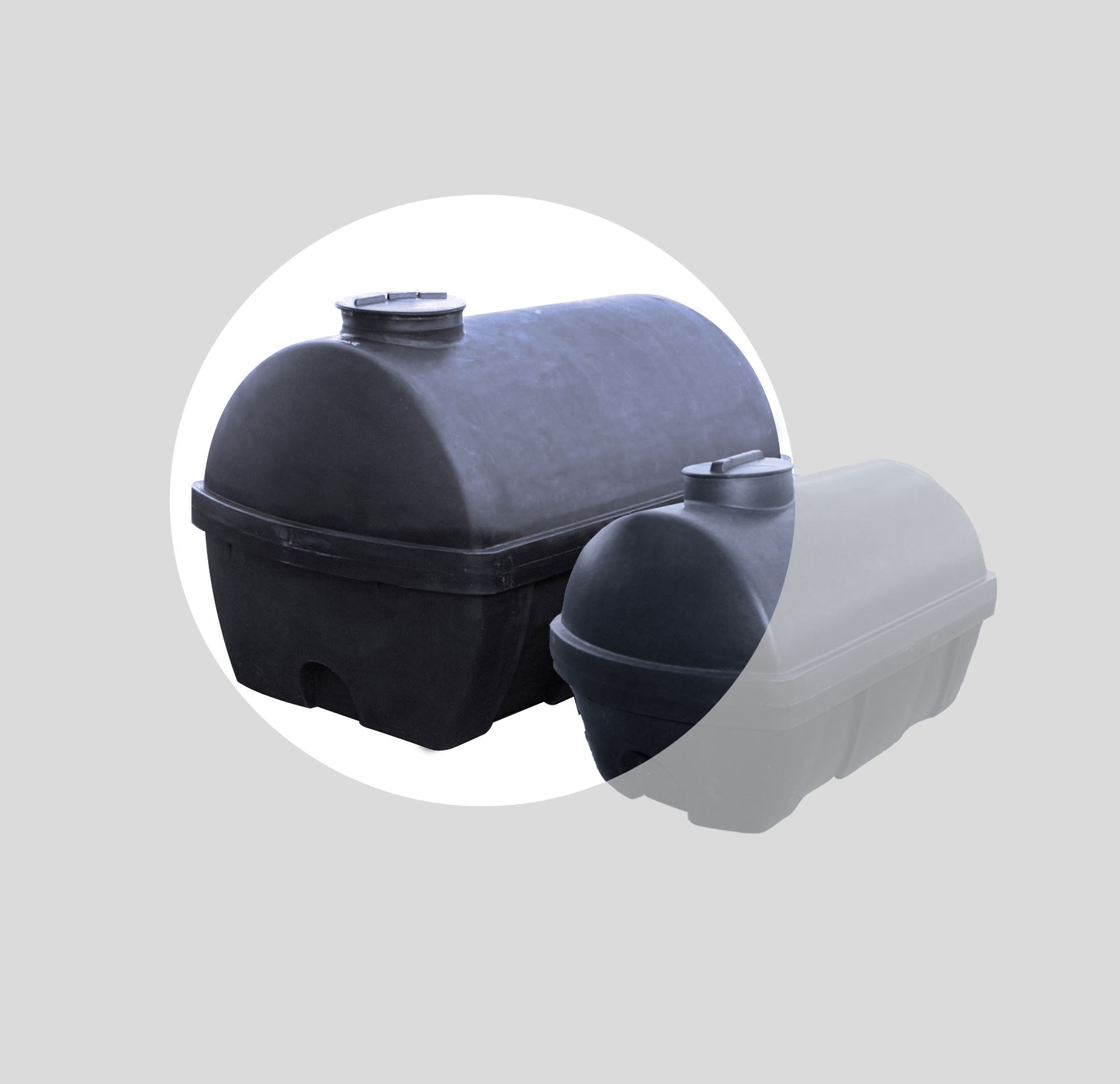 Regenwasser-Sammeltank liegend 1.500 Liter GRAF 327051