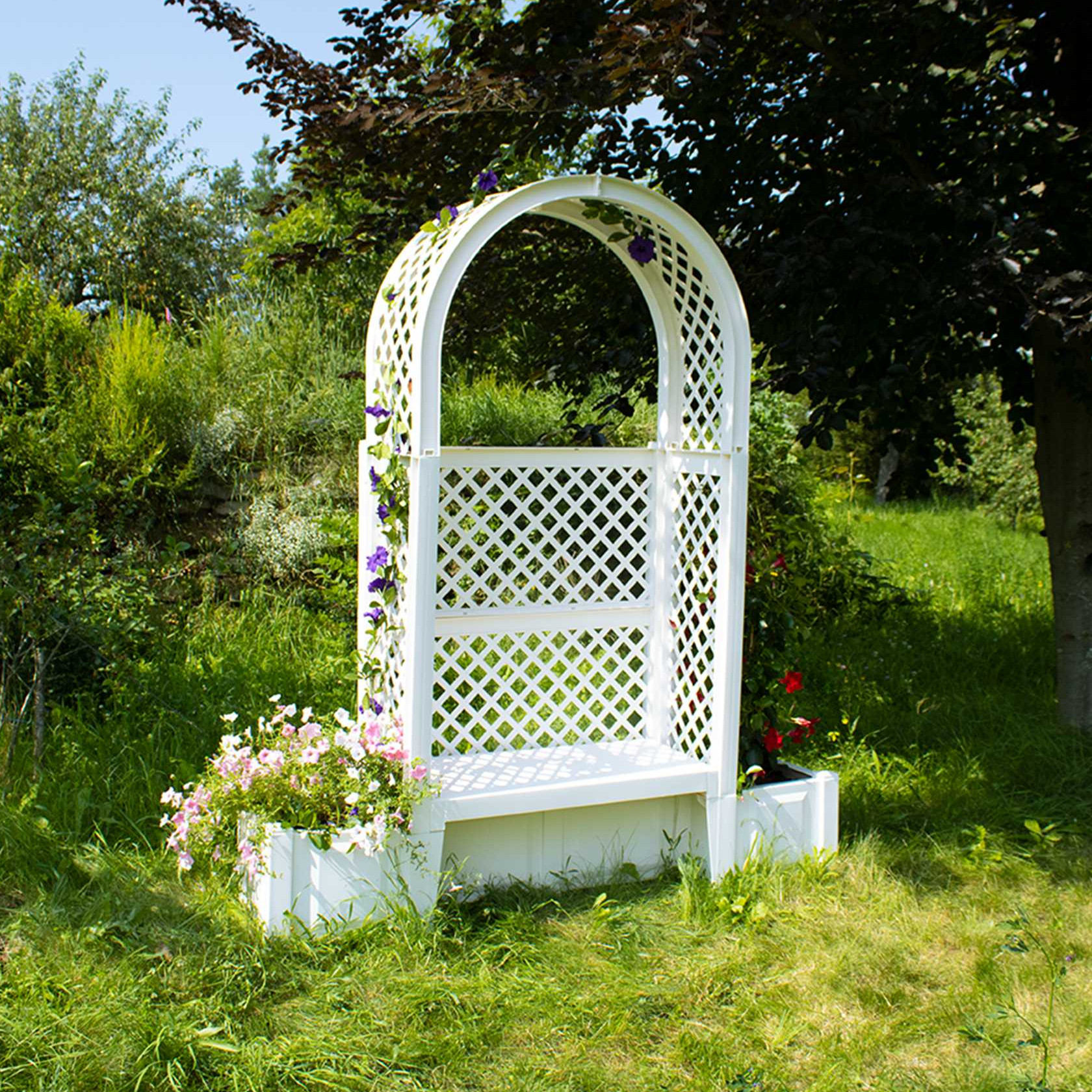 Pergola Holz aus Rankgitter bei - und