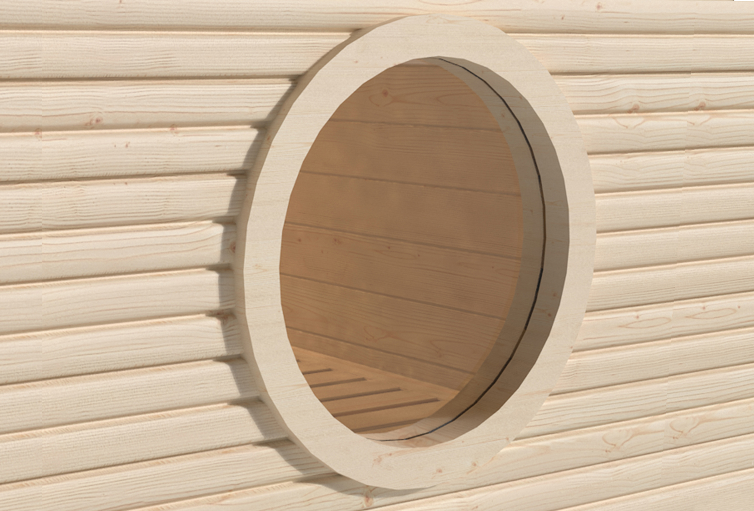Weka Rundfenster für 45 mm MH-Saunen